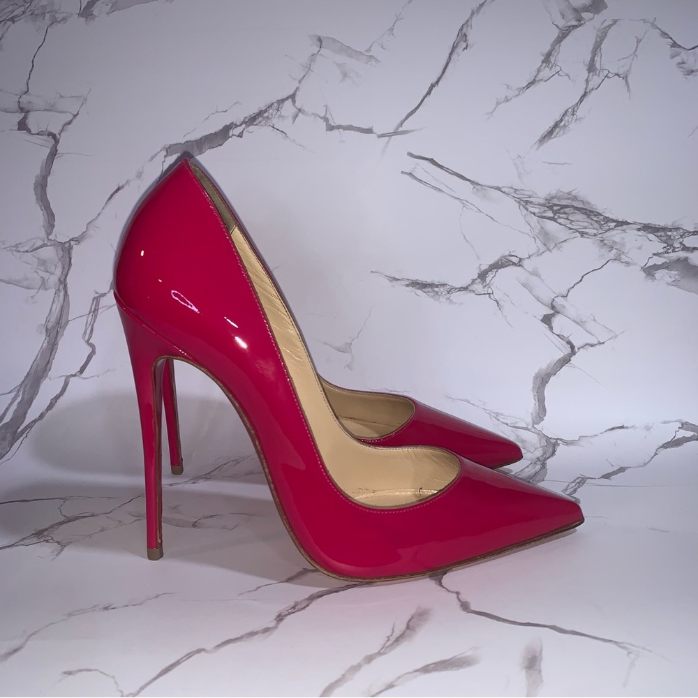 EUC Christian Louboutin So Kate Pink 38